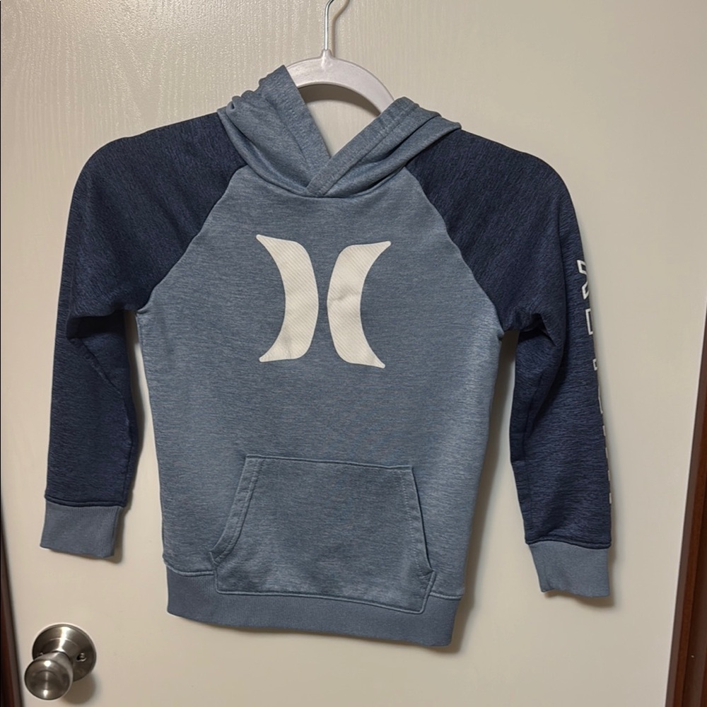 Hurley Kids Blue Hoodie Size 7 - Picture 1 of 7